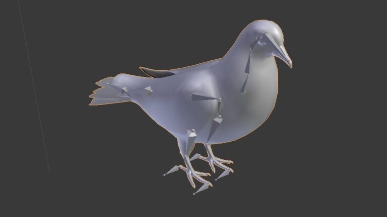 Pigeon 3D Model Rigged And Low Poly Game Ready Team 3d Yard