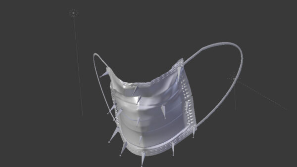 surgical mask 3d model
