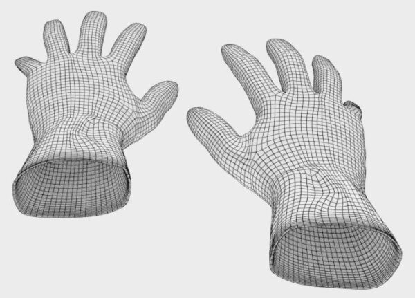 Medical gloves 3d model