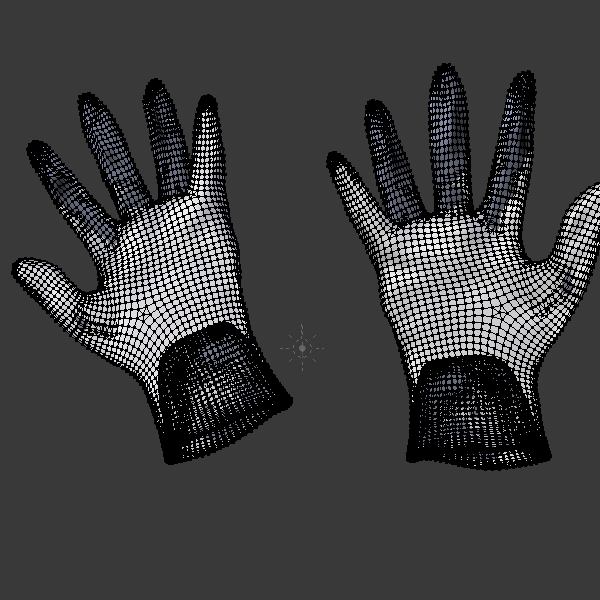 Medical gloves 3d model