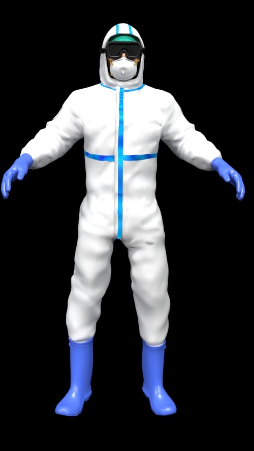 PPE kit 3d model
