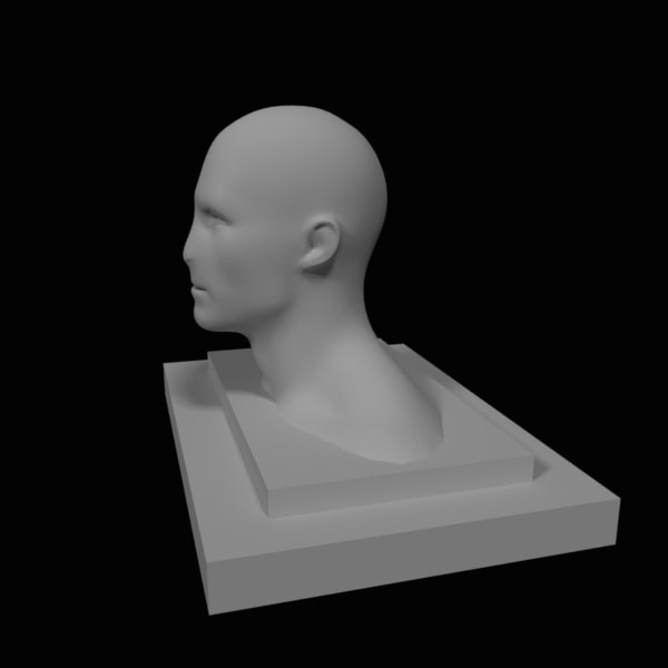 Voldemort statue 3d model