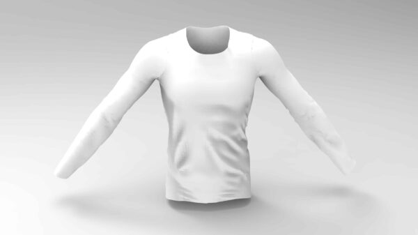 full sleeves t shirt 3d model