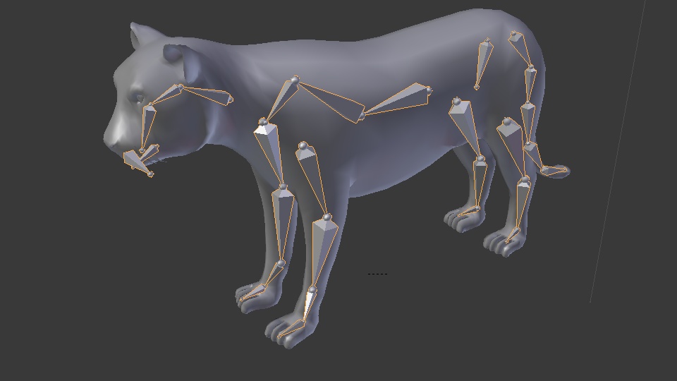 Tiger Collection 3D Model Rigged and Low poly Game ready