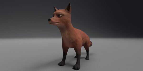 fox 3d model