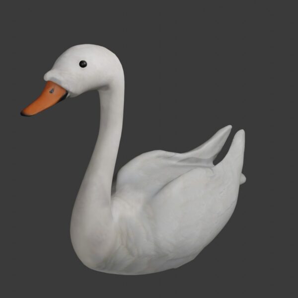 swan duck bird collection 3d model