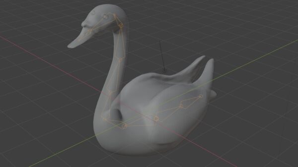 white duck 3d model