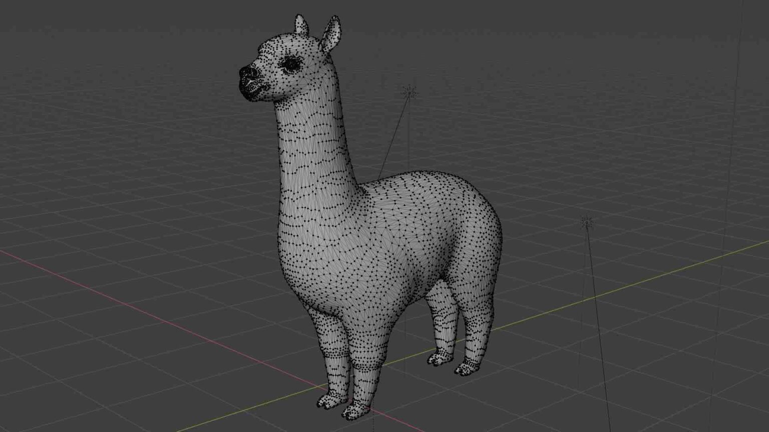 Alpaca 3d Model Rigged And Low Poly Game Ready