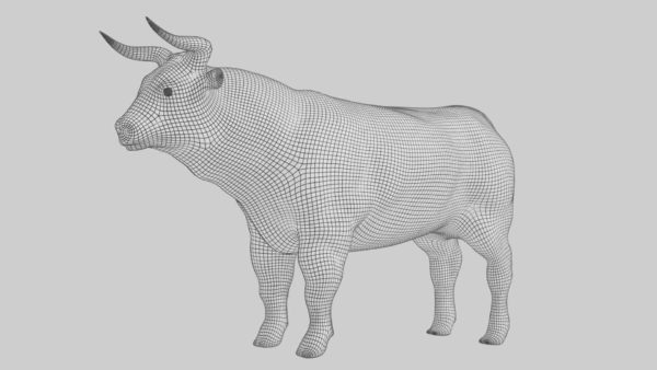 Brown cow 3d model