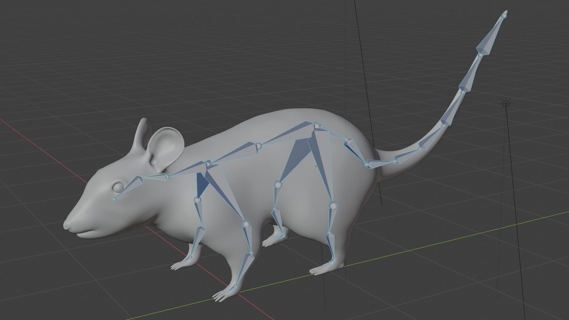 Brown Mouse 3D Model Rigged and Low Poly Game ready - Team 3d Yard