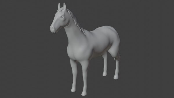 White horse 3d model