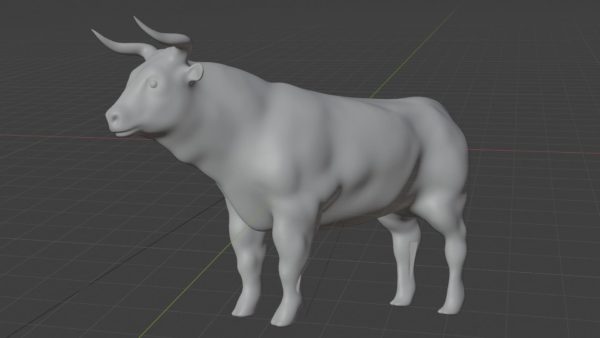 Black bull 3d model