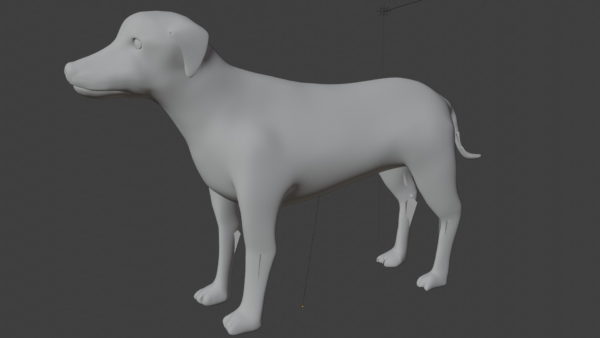 Brown pointer dog 3d model