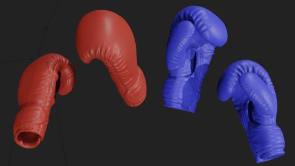 Boxing gloves 3d model