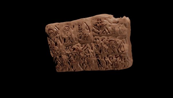 Ancient clay tablet 3d model