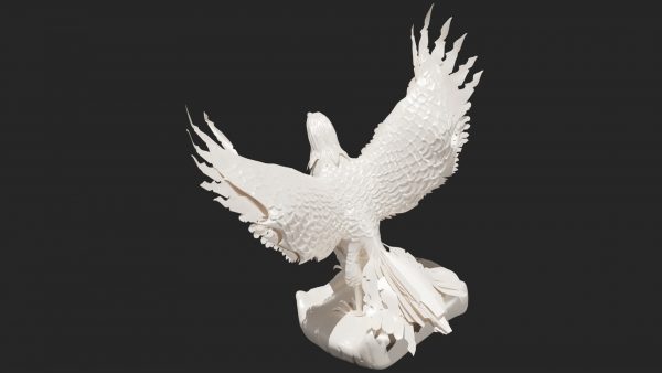 Bird statue 3d model