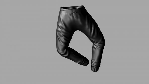 Black Sweatpants 3d model