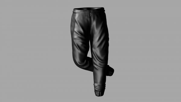 Black Sweatpants 3d model