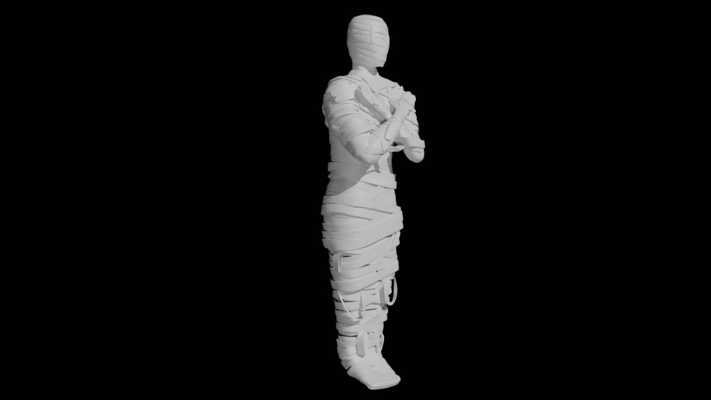 Egyptian Mummy 3d Model Low Poly Ar 3d Model Team 3d Yard 9507