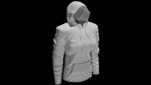 Female sweatshirt 3d model