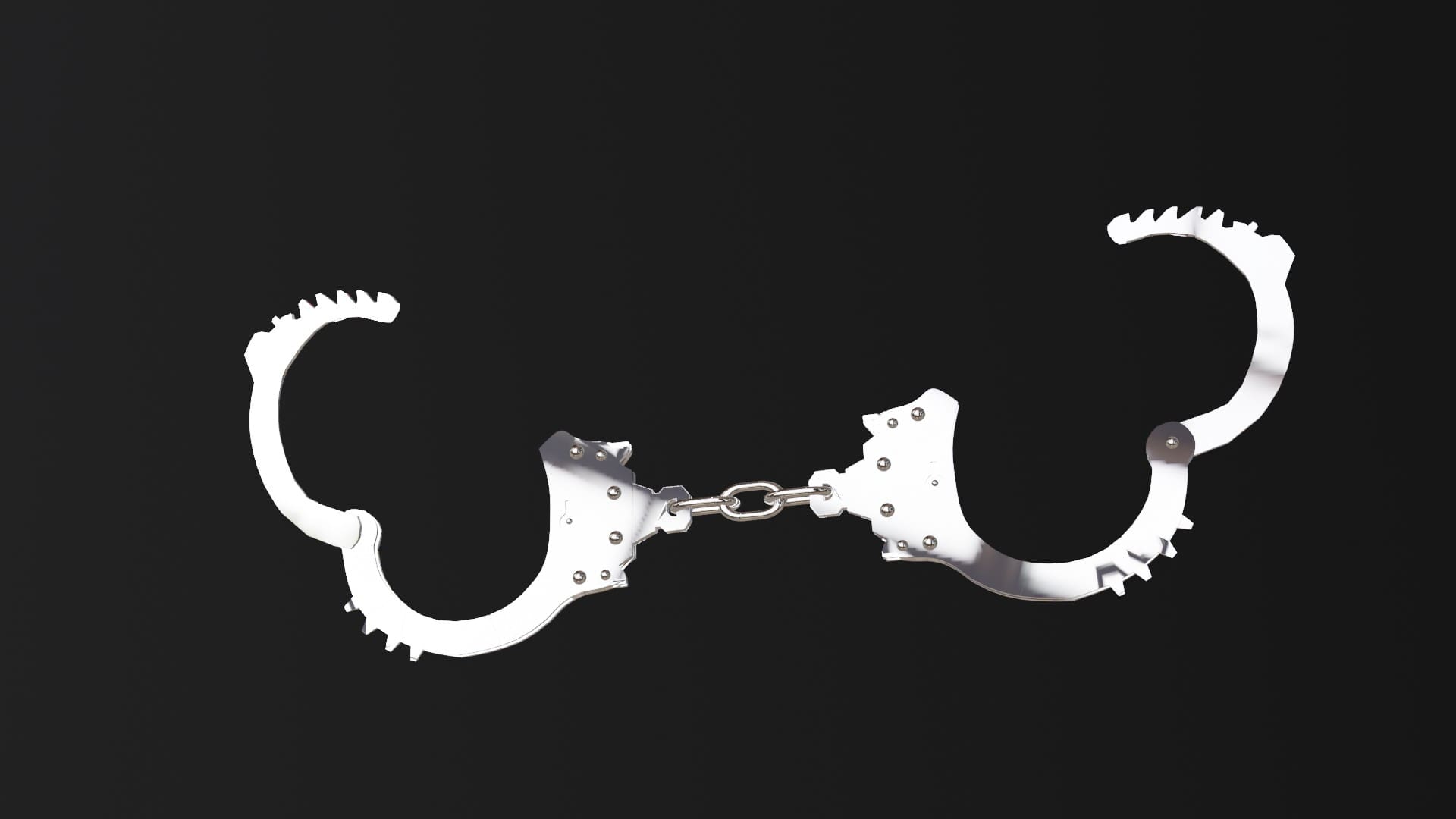 Handcuffs 3d model Low Poly AR 3D Model - Team 3d Yard