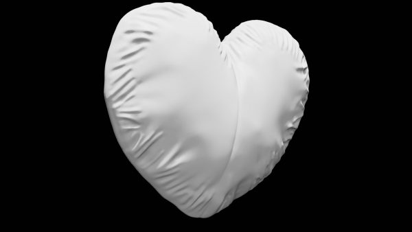 Heart cushion 3d model
