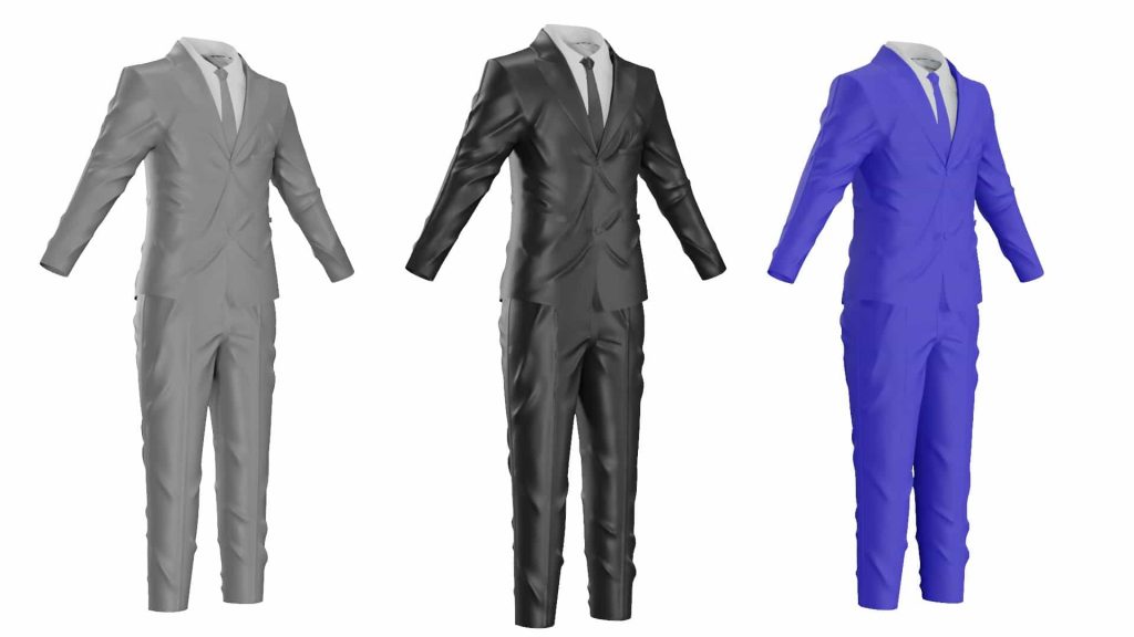 Suit 3d model Low Poly AR 3D Model - Team 3d Yard