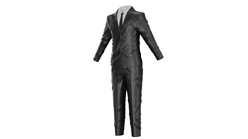 Suit 3d model Low Poly AR 3D Model - Team 3d Yard