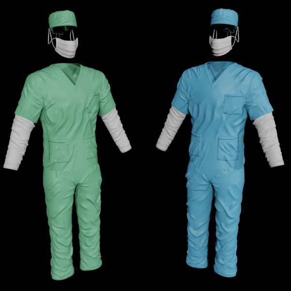 Surgical outfit 3d model