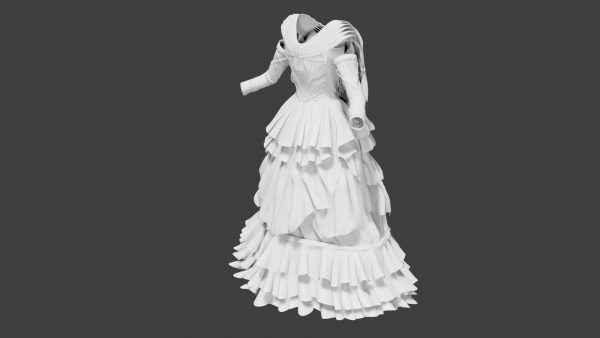 Wedding dress 3d model